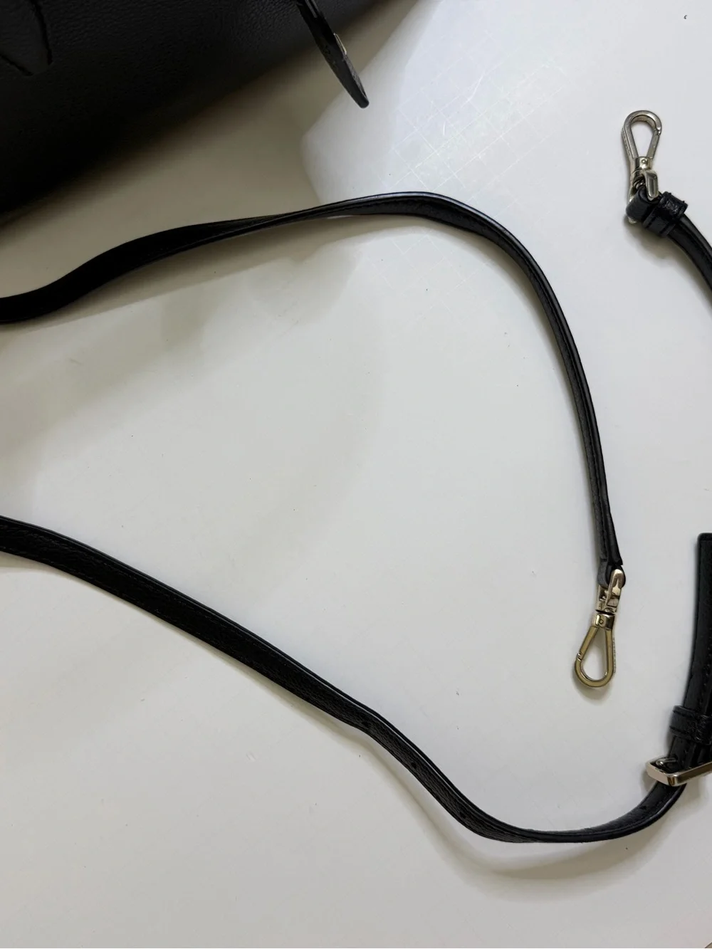 kate spade Black Pebbled Leather Crossbody with Gold Hardware